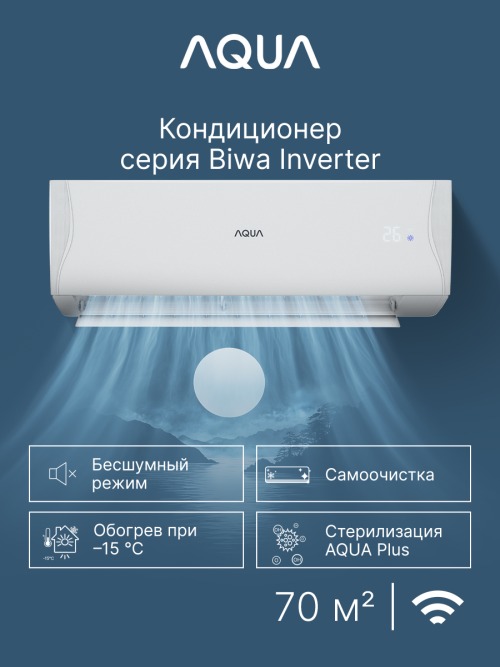 Сплит-система Aqua AQI-70BIQ1/R3(IN)/AQI-70BIQ1/R3(OUT) Biwa Inverter — фото 1