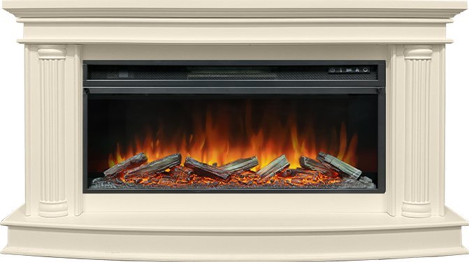 Каминокомплект Royal Flame Rome с очагом Vision 42 LOG LED слоновая кость — фото 1
