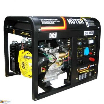 Бензиновый электрогенератор Huter DY8000LX с колесами