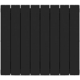 Биметаллический радиатор отопления Rifar Supremo 500 боковое подключение 8 секций антрацит