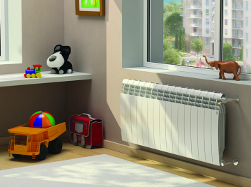 Биметаллический радиатор отопления Royal Thermo BiLiner 350 4 секции Bianco Traffico