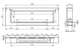 Биокамин настенный Zefire Orion 1200 белый со стемалитом