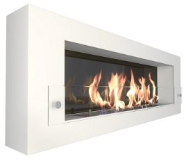 Биокамин настенный Zefire Orion 1200 белый со стемалитом