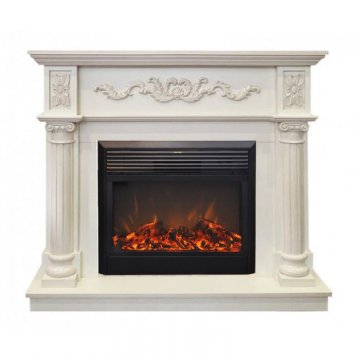 Каминокомплект RealFlame Silvia 26 WT с очагом MoonBlaze LUX Black