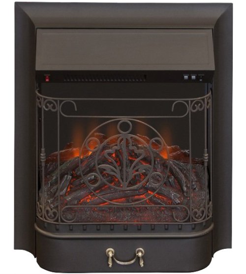 Каминокомплект Interflame Экстер средний дуб с очагом Majestic FX M Black — фото 2