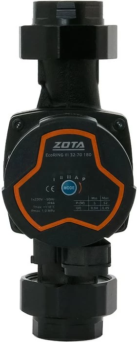 Изображение товара Циркуляционный насос Zota EcoRING III 32/70 180 с гайками Изображение товара Циркуляционный насос Zota EcoRING III 32/70 180 с гайками