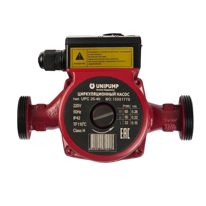 Изображение товара Циркуляционный насос Unipump UPС 32-120 220 Изображение товара Циркуляционный насос Unipump UPС 32-120 220