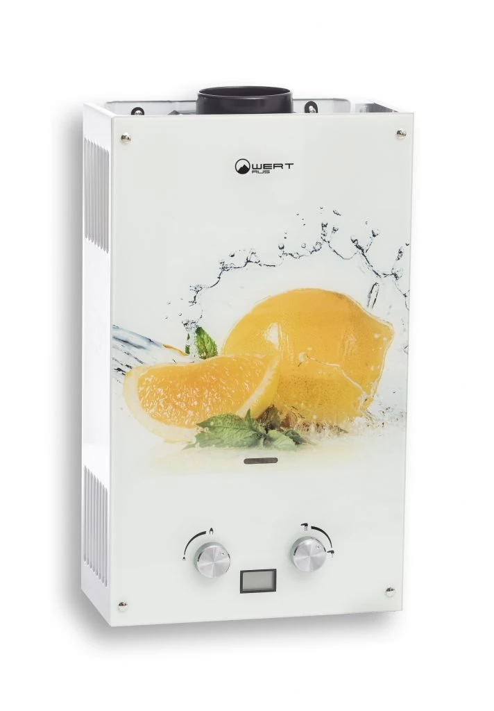 Изображение товара Газовый проточный водонагреватель WertRus 10EG Lemon 20 кВт Россия Изображение товара Газовый проточный водонагреватель WertRus 10EG Lemon 20 кВт Россия