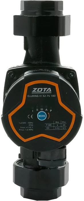 Изображение товара Циркуляционный насос Zota EcoRING III 32/75 180 с гайками Изображение товара Циркуляционный насос Zota EcoRING III 32/75 180 с гайками