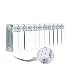 Изображение товара Биметаллический радиатор отопления RIFAR BASE VENTIL L 11 секций 200 мм, Россия