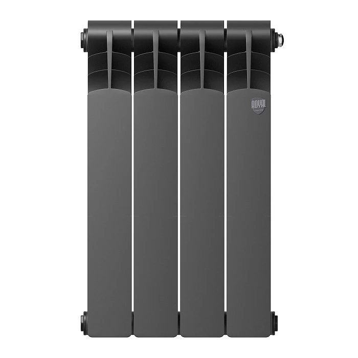 Изображение товара Биметаллический радиатор отопления Royal Thermo Revolution Bimetall 500 2.0 4 секции Noir Sable