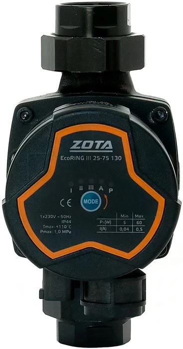Изображение товара Циркуляционный насос Zota EcoRING III 25/75-130 для систем отопления