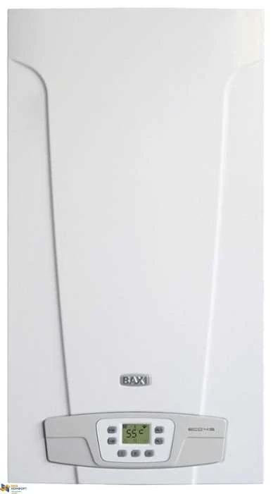 Изображение товара Настенный газовый котел Baxi ECO-4s 18F для отопления и ГВС, 18 кВт Изображение товара Настенный газовый котел Baxi ECO-4s 18F для отопления и ГВС, 18 кВт