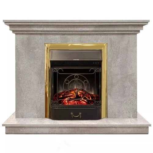 Изображение товара Каминокомплект Хорошие Камины Марс с очагом RealFlame Majestic Lux BR S цемент