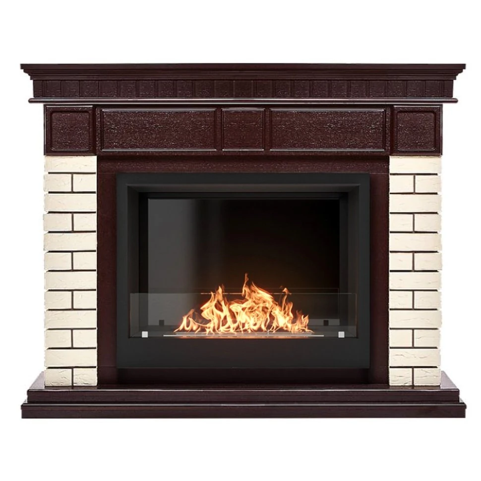 Изображение товара Электрокамин комплект Firelight Bricks 25 с очагом BFP/P-2520 бежевый камень стекло