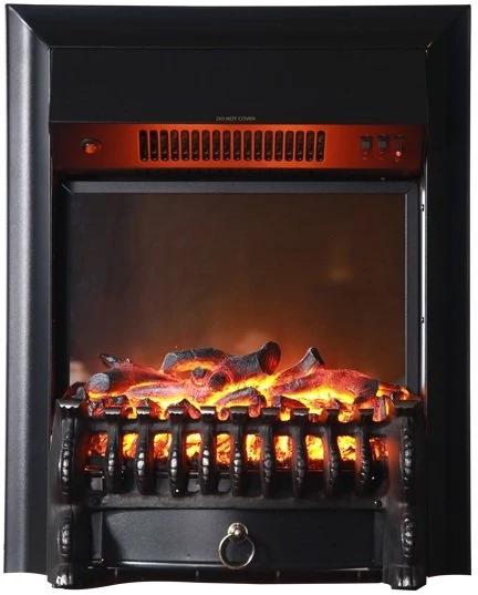 Изображение товара Электрокамин Interflame Fobos GLS Black встраиваемый с эффектом живого пламени