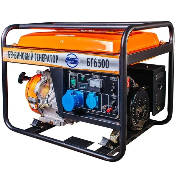 Изображение товара Бензиновый электрогенератор Magnus БГ-6500 5.5 кВт для дома и строительства Изображение товара Бензиновый электрогенератор Magnus БГ-6500 5.5 кВт для дома и строительства