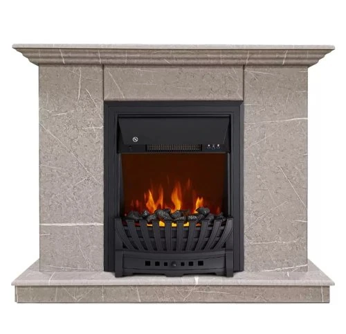 Изображение товара Каминокомплект Хорошие Камины Марс с очагом Royal Flame Aspen Black мрамор