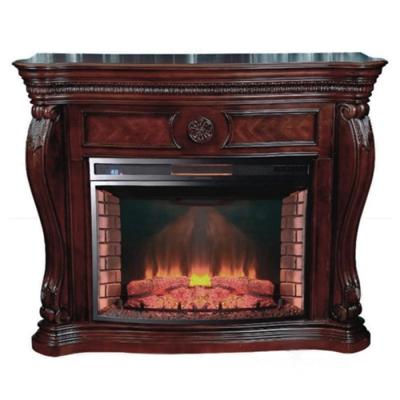 Изображение товара Каминокомплект Interflame Лексингтон темный дуб с очагом Panoramic 33 LED FX QZ