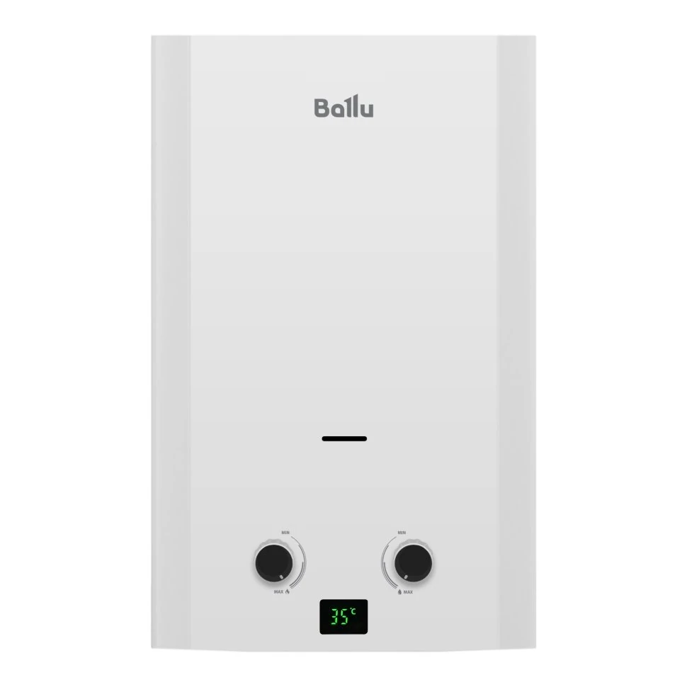 Изображение товара Газовый проточный водонагреватель Ballu GWH Fiery 6 л/мин настенный белый Изображение товара Газовый проточный водонагреватель Ballu GWH Fiery 6 л/мин настенный белый