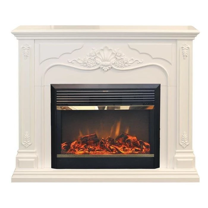 Изображение товара Электрокамин RealFlame Victoria 26 WT с очагом MoonBlaze LUX Brass 1315x1080x360 мм