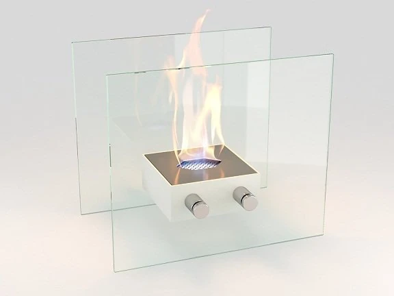 Изображение товара Настольный электрокамин Lux Fire София M КН-0016-01 белый компактный для дома и офиса