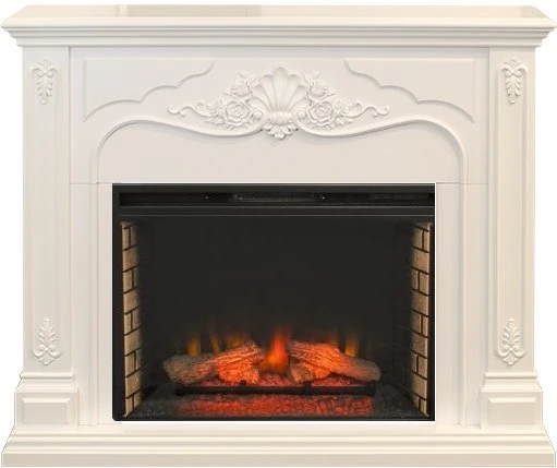 Изображение товара Электрокамин RealFlame Victoria 26 WT с эффектом живого пламени и ИК обогревом