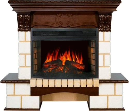 Изображение товара Каминокомплект Royal Flame Pierre Luxe шампань c очагом Dioramic 25 FX