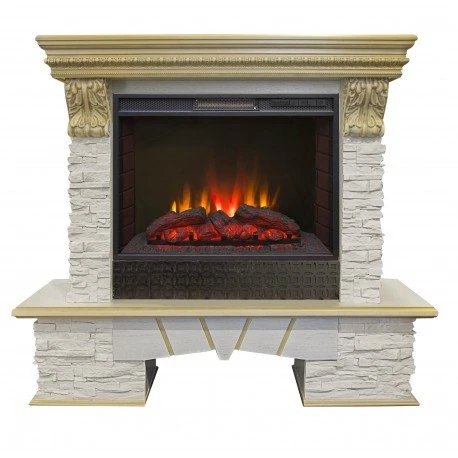 Изображение товара Каминокомплект RealFlame Rockland LUX 25/25,5 с очагом Sparta 25,5 LED