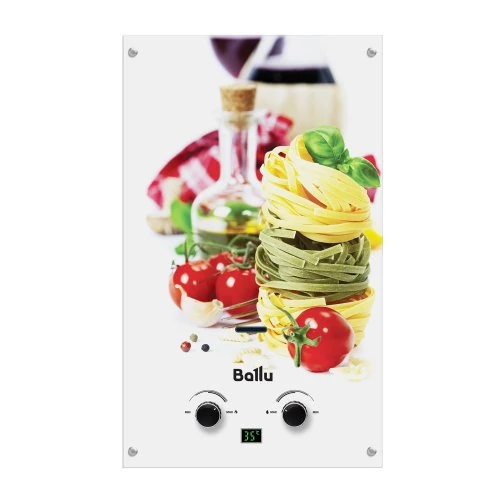 Изображение товара Водонагреватель проточный газовый Ballu GWH 10 Fiery Glass Pasta