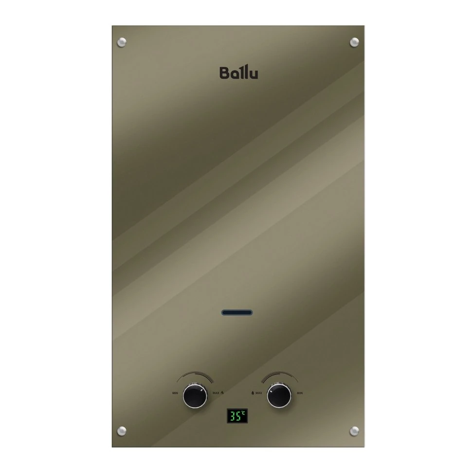 Изображение товара Водонагреватель проточный газовый Ballu GWH 10 Fiery Glass Mirror