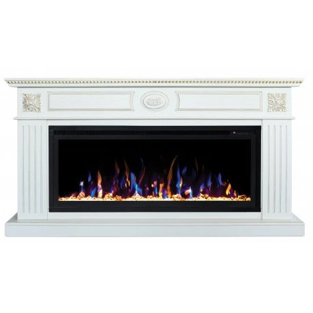 Изображение товара Электрокамин с очагом Saphir 42 RealFlame Siena WT современный дизайн регулировка яркости
