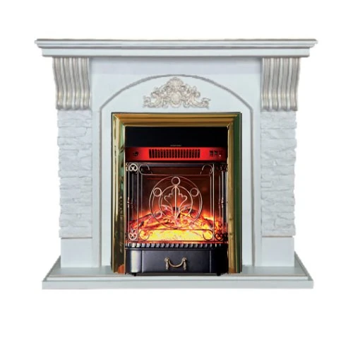 Изображение товара Каминокомплект Interflame Диксон с очагом Majestic FX M Brass