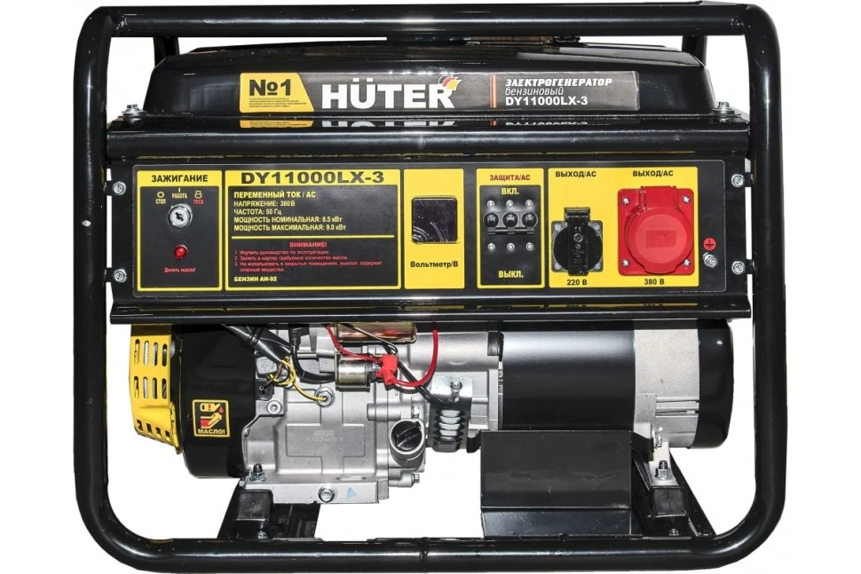 Изображение товара Бензиновый электрогенератор Huter DY11000LX-3 с двигателем 19 л.с.