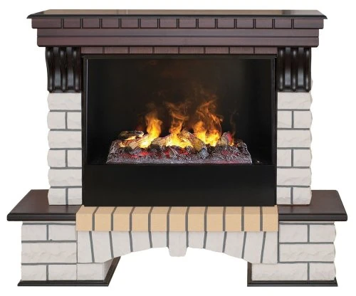 Изображение товара Каминокомплект RealFlame Country 26 AO с очагом 3D Cassette 630 + Black вставка