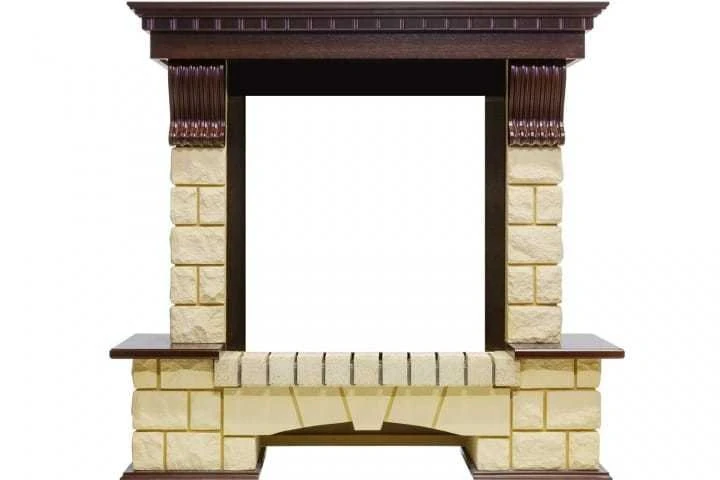 Изображение товара Портал Dimplex Pierre Luxe Classic шампань для электрокаминов 112x105 см