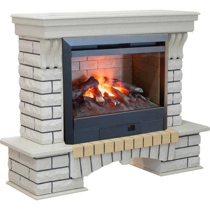 Изображение товара Электрокамин с 3D эффектом RealFlame Country 26 WT каминокомплект