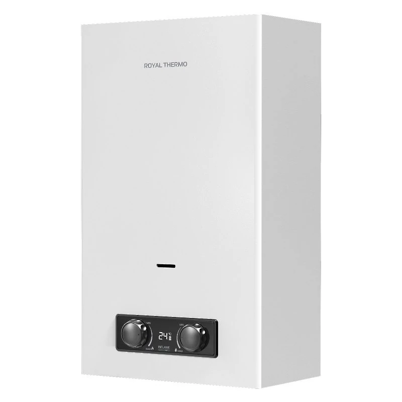 Изображение товара Газовый проточный водонагреватель Royal Thermo GWH 12 Inflame 24 кВт, настенный, автоматический роз Изображение товара Газовый проточный водонагреватель Royal Thermo GWH 12 Inflame 24 кВт, настенный, автоматический роз