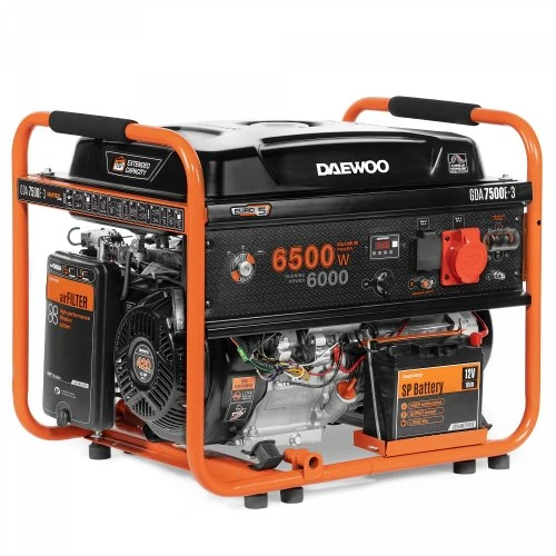 Изображение товара Генератор бензиновый Daewoo GDA 7500E-3