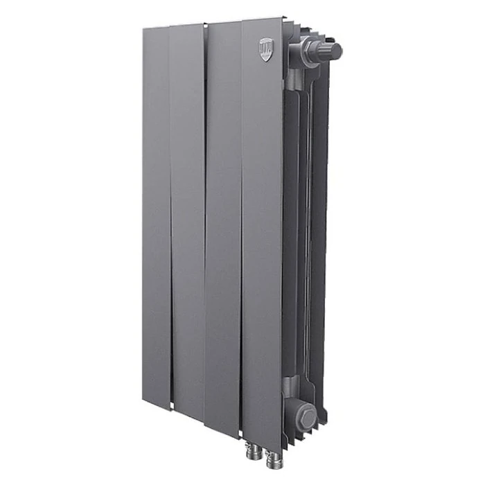 Изображение товара Биметаллический радиатор отопления Royal Thermo PianoForte 500 VDR80 4 секции Silver Satin