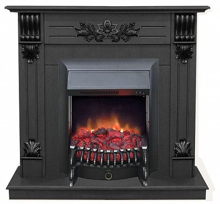 Изображение товара Электрокамин RealFlame Ottawa STD/EUG DN с очагом Fobos Lux Black S Изображение товара Электрокамин RealFlame Ottawa STD/EUG DN с очагом Fobos Lux Black S