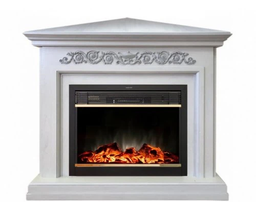 Изображение товара Каминокомплект RealFlame Leticia Corner 26 WT с очагом MoonBlaze LUX Brass