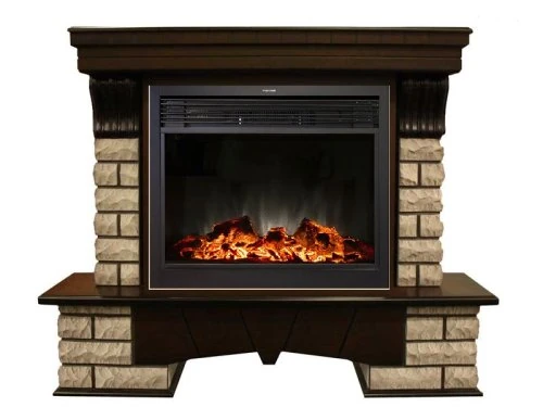 Изображение товара Каминокомплект RealFlame Country Rock 26 с очагом MoonBlaze LUX Black/Brass