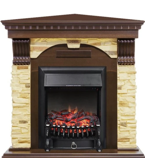 Изображение товара Каминокомплект Royal Flame Dublin угловой с очагом Fobos FX Brass