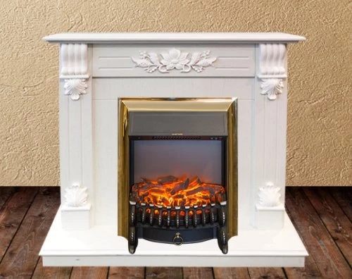 Изображение товара Каминокомплект RealFlame Ottawa STD/EUG WT с очагом Fobos Lux Brass S