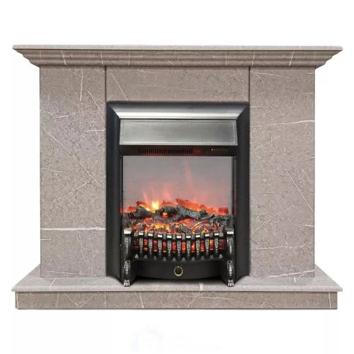 Изображение товара Каминокомплект Хорошие Камины Марс с очагом RealFlame Fobos Lux BL S мрамор