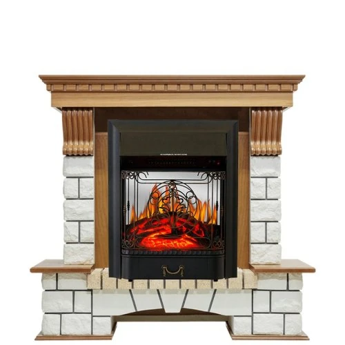 Изображение товара Каминокомплект Royal Flame Pierre Luxe с очагом Majestic FX M Black