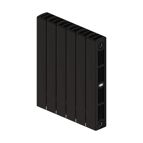 Изображение товара Биметаллический радиатор отопления Rifar Supremo 350 боковое подключение 6 секций антрацит