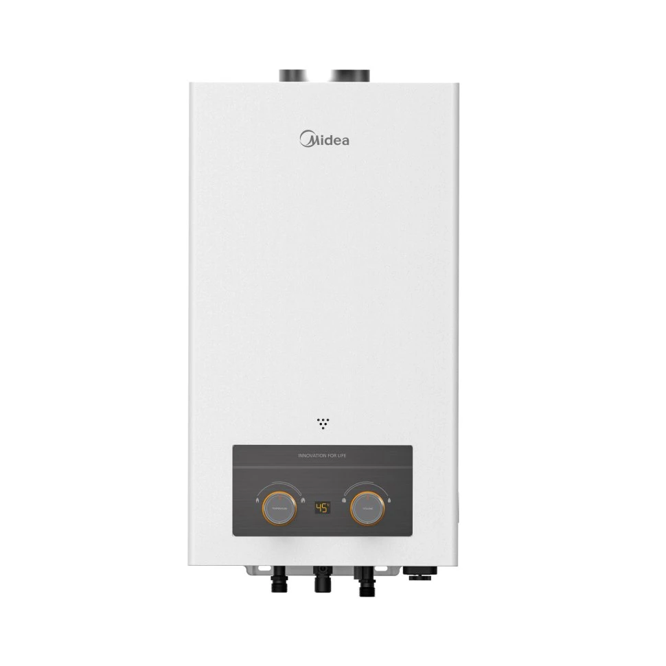 Изображение товара Газовый проточный водонагреватель Midea FLY 19.5 кВт, настенный, автоматический Изображение товара Газовый проточный водонагреватель Midea FLY 19.5 кВт, настенный, автоматический