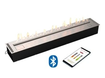 Изображение товара Автоматический Biokamin Lux Fire Smart Flame 1600 RC Inox с управлением через смартфон